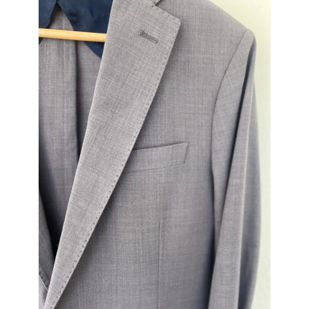 NWT Eleventy First Class Taupe Wool Blazer Sports Coat Men’s Size IT 50 US 40R